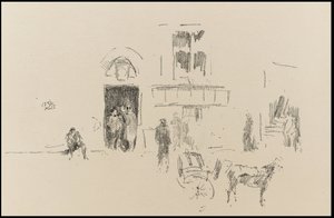 Gaiety scendörr av James Abbott McNeill Whistler