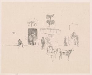 Gaiety scendörr av James Abbott McNeill Whistler