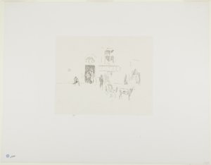 Gaiety scendörr av James Abbott McNeill Whistler