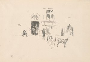 Gaiety scendörr av James Abbott McNeill Whistler