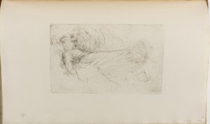 Liggande flicka av James Abbott McNeill Whistler
