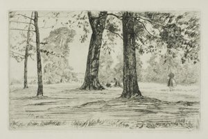 Greenwich Park av James Abbott McNeill Whistler