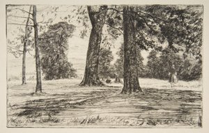 Greenwich Park av James McNeill Whistler
