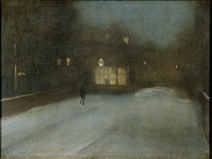 Grått och guld - Snö i Chelsea av James Abbott McNeill Whistler