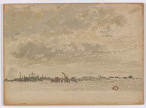 Grå och Silver–Purfleet av James Abbott McNeill Whistler