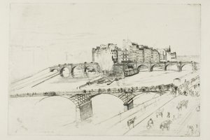 Isle of the City, Paris av James McNeill Whistler