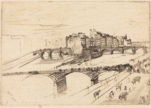 Île de la Cité, Paris av James McNeill Whistler