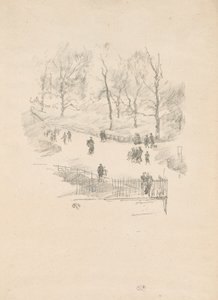 Kensington Gardens av James Abbott McNeill Whistler