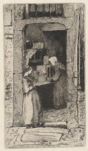 Senapsförsäljerskan, ur den franska serien (Tolv etsningar efter naturen) av James McNeill Whistler
