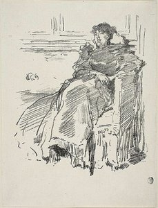 Den röda klänningen av James Abbott McNeill Whistler