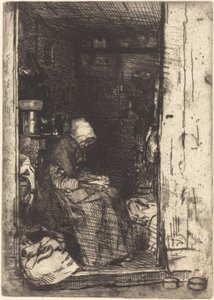 Den gamla kvinnan med trasor av James Abbott McNeill Whistler