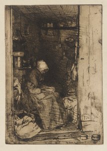 Den gamla kvinnan med trasor av James Abbott McNeill Whistler