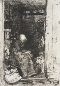 Den gamla kvinnan i trasor av James McNeill Whistler