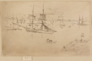 Lagun - middag av James Abbott McNeill Whistler