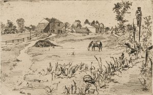 Landskap med hästar av James Abbott McNeill Whistler