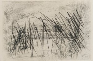 Landskap med en fiskare av James Abbott McNeill Whistler
