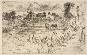 Landskap med hästen av James McNeill Whistler
