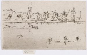 Little Chelsea (Memorial) av James Abbott McNeill Whistler