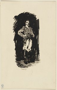 Man i rutig skjorta av James McNeill Whistler