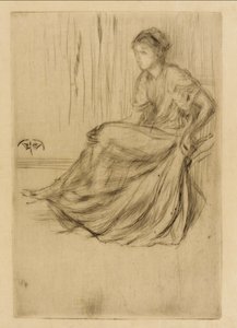 Modell sittande av James Abbott McNeill Whistler