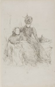 Mor och dotter av James Abbott McNeill Whistler