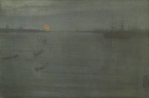 Nocturne: Blå och guld-Southampton Water av James McNeill Whistler