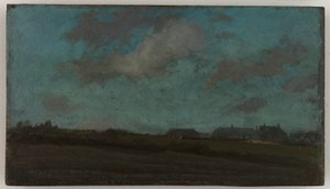 Anteckning i blått och opal—The Sun Cloud av James Abbott McNeill Whistler