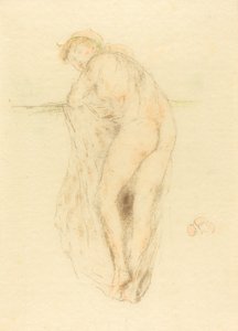 Nakenmodell, bakifrån av James Abbott McNeill Whistler