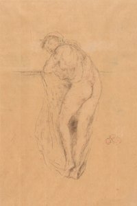 Nakenmodell, bakifrån av James Abbott McNeill Whistler