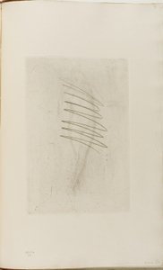 Naken kvinna stående, hand på höften av James Abbott McNeill Whistler