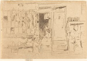 Gamla klädesaffär, No.I av James Abbott McNeill Whistler