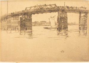 Gamla Battersea Bridge av James Abbott McNeill Whistler