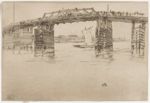Gamla Battersea Bridge av James Abbott McNeill Whistler