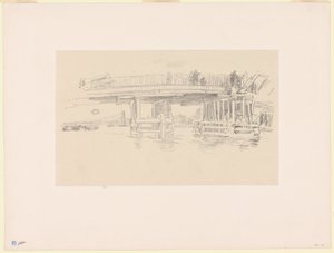 Gamla Battersea Bridge av James Abbott McNeill Whistler