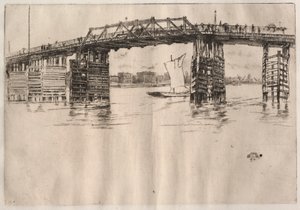 Gamla Battersea Bridge av James McNeill Whistler