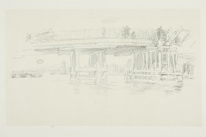 Gamla Battersea Bridge av James McNeill Whistler