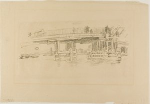 Gamla Battersea Bridge av James McNeill Whistler
