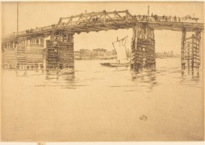 Gamla Battersea Bridge av James McNeill Whistler