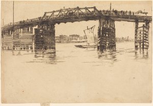 Gamla Battersea Bridge av James McNeill Whistler