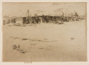 Old Battersea Bridge, nr 2 av James Abbott McNeill Whistler