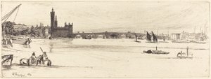 Gamla Westminster Bridge av James Abbott McNeill Whistler