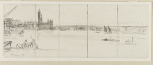 Gamla Westminster Bridge av James Abbott McNeill Whistler