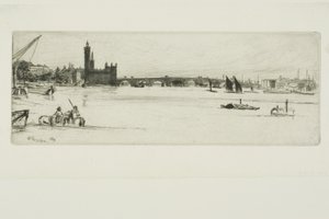 Gamla Westminster Bridge av James Abbott McNeill Whistler