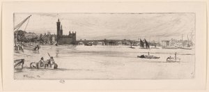 Gamla Westminster Bridge av James Abbott McNeill Whistler