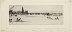 Gamla Westminster Bridge av James McNeill Whistler