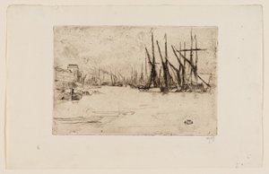 Pickle Herring Wharf av James Abbott McNeill Whistler
