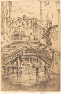 Piovan Bridge av James Abbott McNeill Whistler
