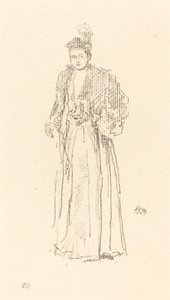 Porträttstudie: Miss Charlotte R. Williams av James Abbott McNeill Whistler