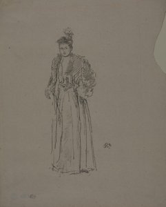 Porträttstudie: Miss Charlotte R. Williams av James Abbott McNeill Whistler