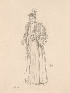 Porträttstudie: Miss Charlotte R. Williams av James Abbott McNeill Whistler